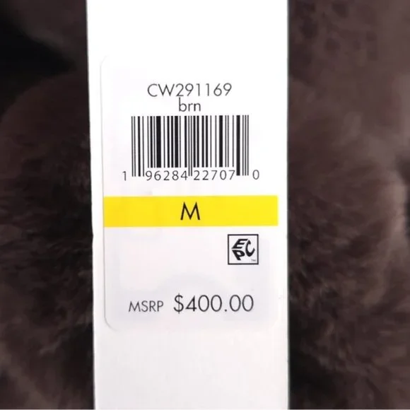 NWT Calvin Klein Hooded Faux Fur Super Soft Jacket‎ Full Zip Size MEDIUM